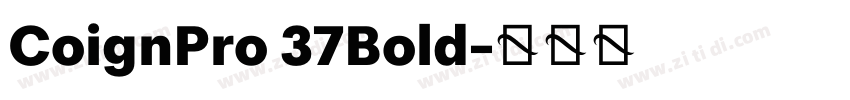 CoignPro 37Bold字体转换 CoignPro 37Bold字体转换